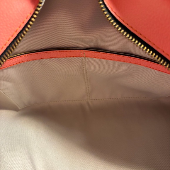 NWT Gianni Chiarini Camelia Pink Leather Dome Bag Satchel W/ Pouch Made in Italy - Picture 3 of 16